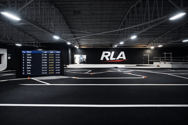 RaceLab Arena physical RC track system concept